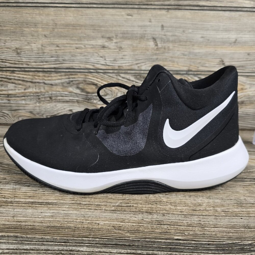 Nike Air Precision 2 AQ3521-001 Black White Basketball Shoes Men's Size 8.5 - Picture 6 of 9